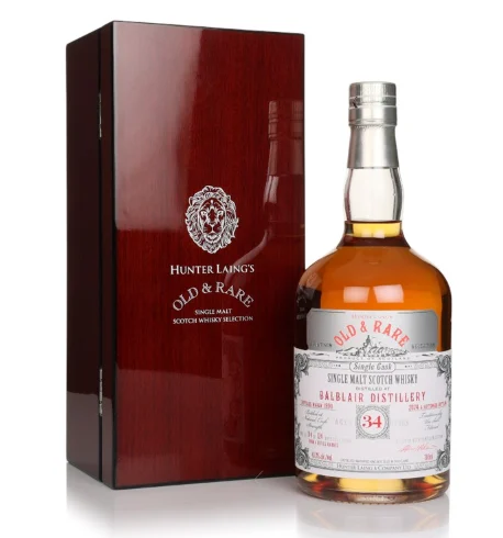 Balblair 34 Year Old 1990 Old & Rare Platinum Hunter Laing Single Malt Scotch Whisky | 700ML - Whiskey