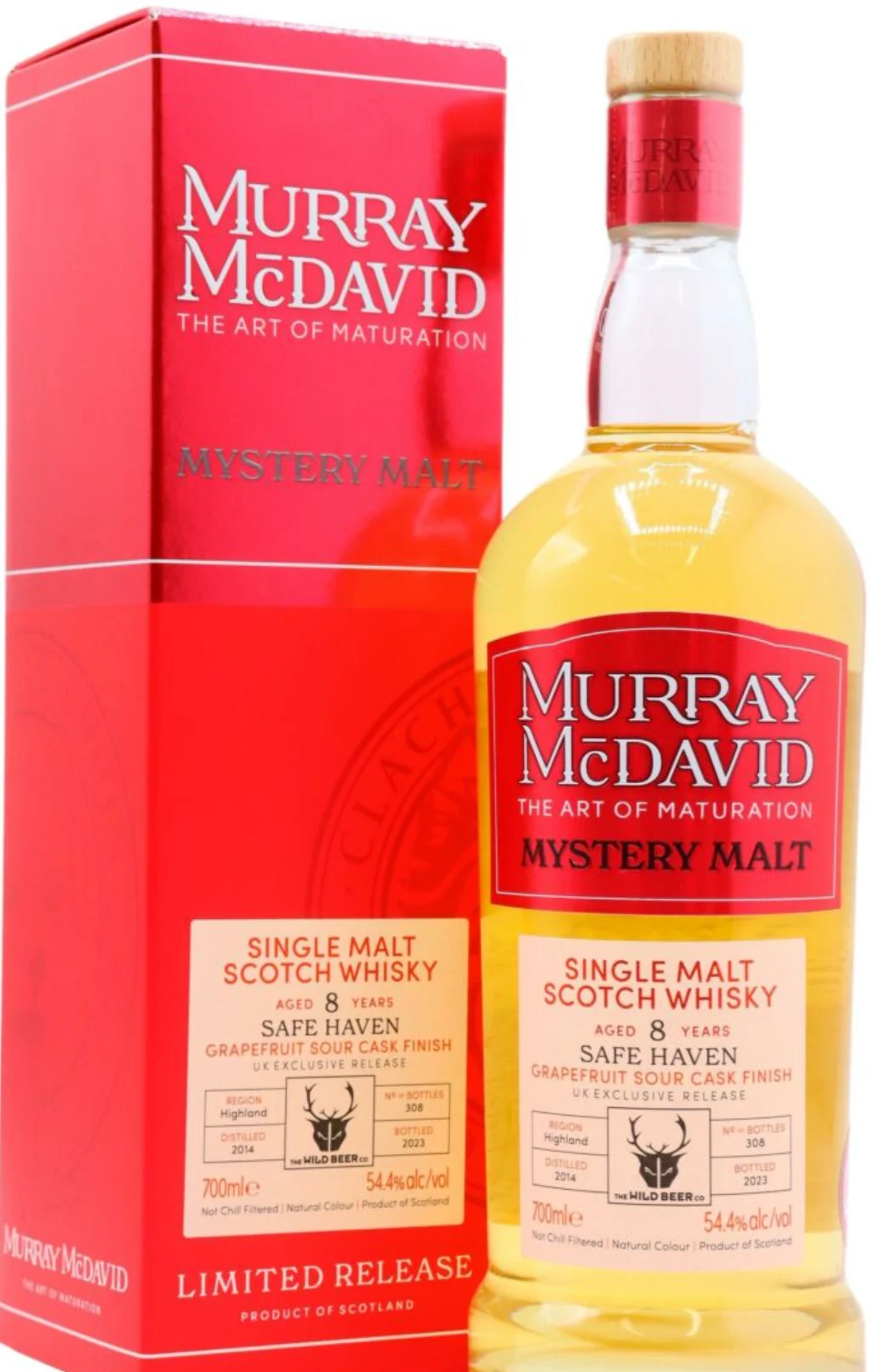 Undisclosed Safe Haven Murray McDavid Mystery Malt UK Exclusive Release 2014 8 Year Old Whisky | 700ML - Whiskey