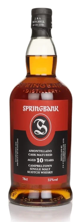 Springbank 10 Year Old Amontillado Cask Matured Single Malt Scotch Whisky | 700ML - Whiskey