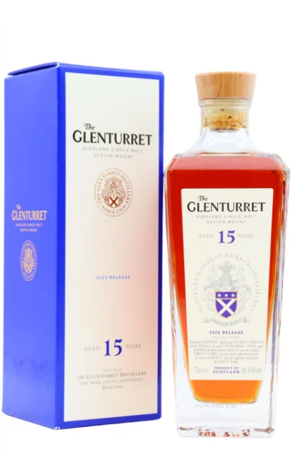 Glenturret 2025 Release 15 Year Old Single Malt Scotch Whisky | 700ML - Whiskey