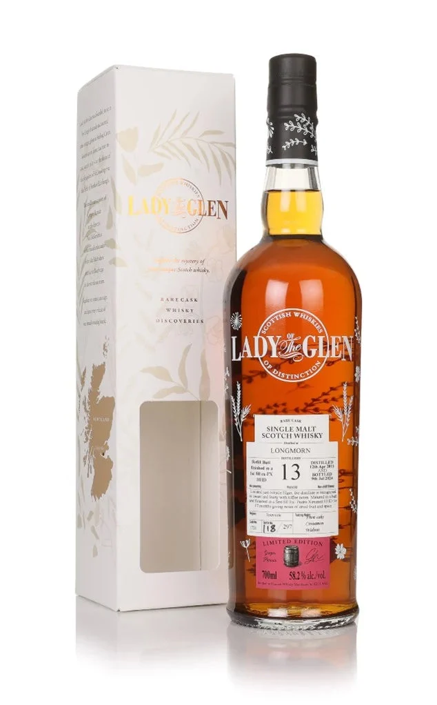 Longmorn 13 Year Old 2011 Cask #1721 Lady Of The Glen Single Malt Scotch Whisky | 700ML - Whiskey