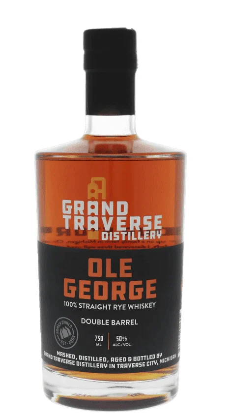 Grand Traverse Distillery Ole George Double Barrel Rye Whiskey