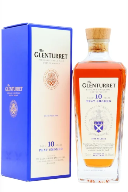 Glenturret 2025 Release Peat Smoked 10 Year Old Single Malt Scotch Whisky | 700ML - Whiskey