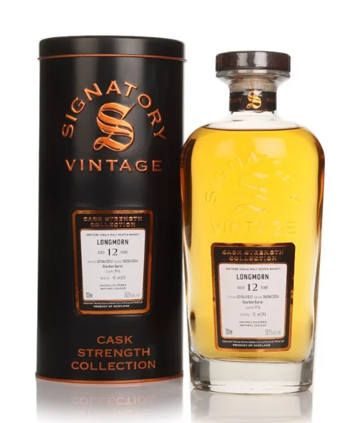Longmorn 12 Year Old 2012 Cask #916 Cask Strength Collection Signatory Single Malt Scotch Whisky | 700ML - Whiskey