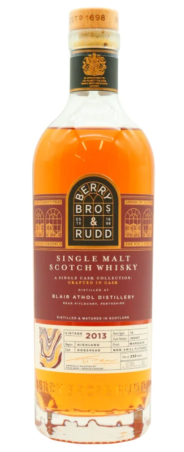 Blair Athol Berry Bros & Rudd - Crafted In Cask - Margaux Wine Finish 12 Year Old · 2013 Vintage Single Malt Scotch Whisky | 700ML