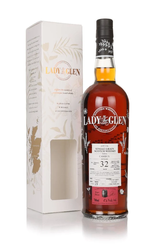 Cambus 32 Year Old 1991 Cask #102827 Lady Of The Glen Single Malt Scotch Whisky | 700ML - Whiskey