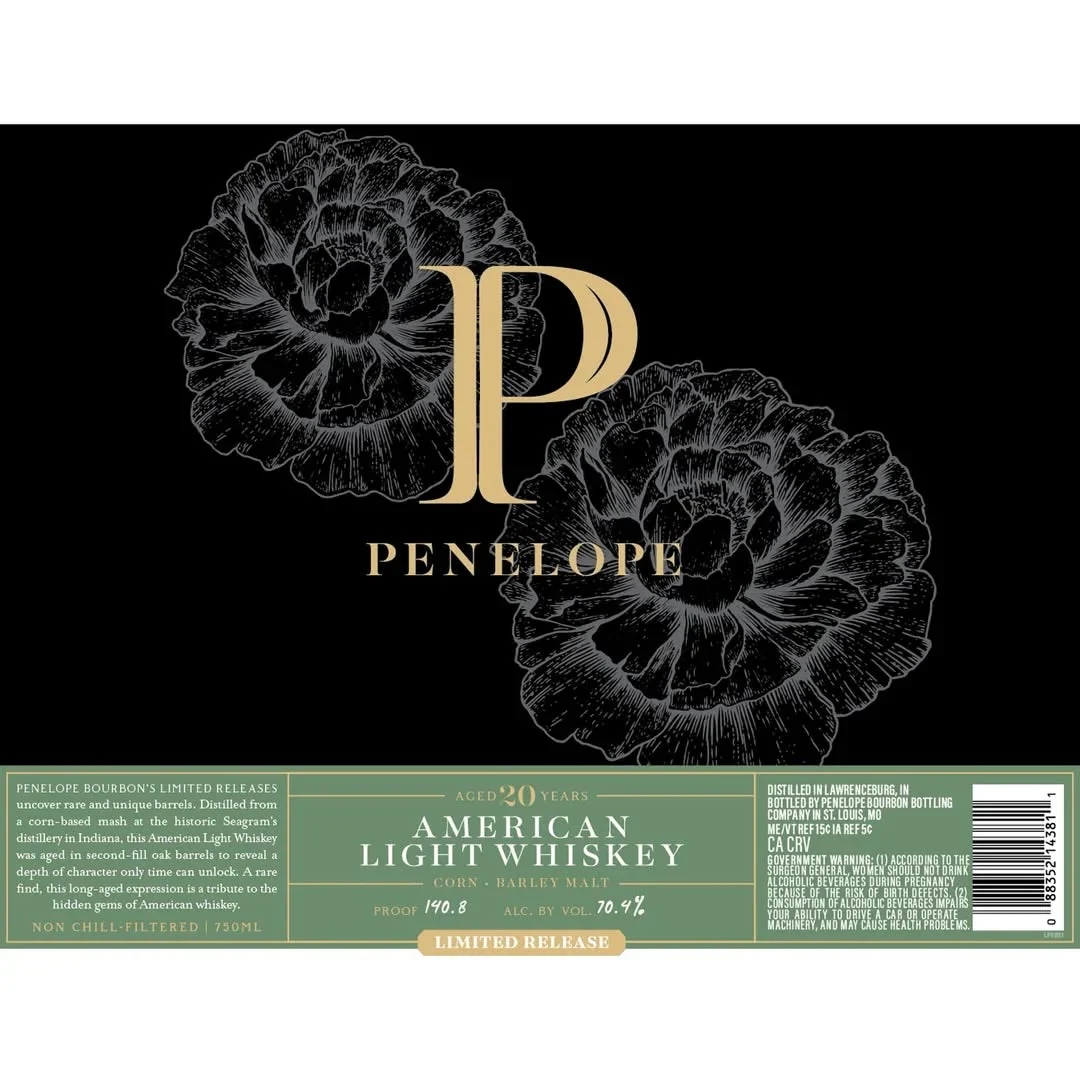 Penelope 20 Year Old American Light Whiskey | 2025 Limited Release