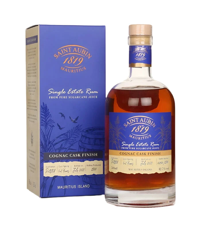 St. Aubin Cognac Cask Finish Rum | 500ML