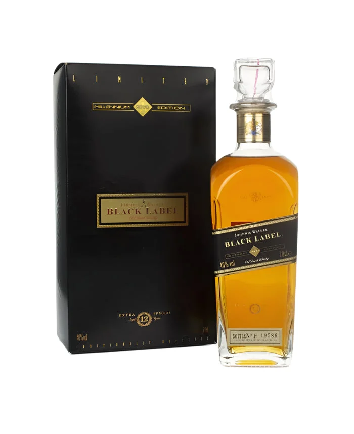 Johnnie Walker Black Label Millennium Edition Blended Scotch Whisky | 700ML - Whiskey