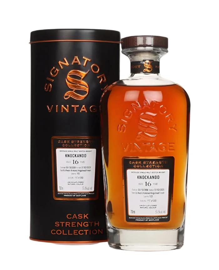 Knockando 16 Year Old 2008 Cask #103 - Cask Strength Collection (Signatory) Single Malt Scotch Whisky | 700ML