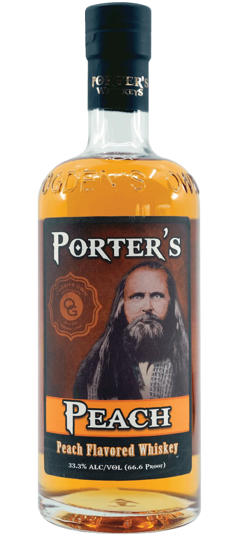 Ogden's Own Distillery Porter’s Peach Whiskey