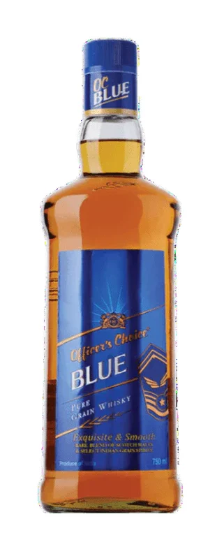 Officer's Choice Blue Pure Grain Spirit Whisky - Whiskey