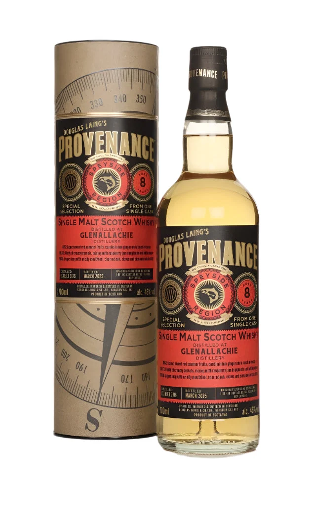 Glenallachie 8 Year Old 2016 Cask #19843 - Provenance (Douglas Laing) Single Malt Scotch Whisky | 700ML