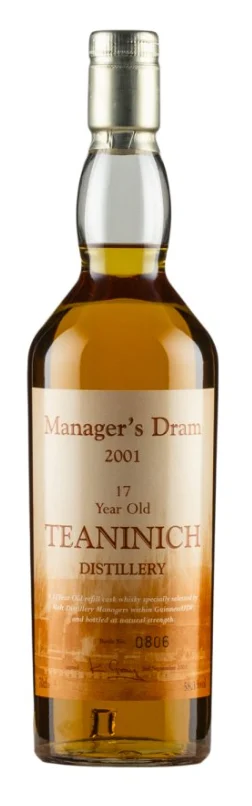 Teaninich 17 Year Old Manager's Dram 2001 Single Malt Scotch Whisky | 700ML - Whiskey