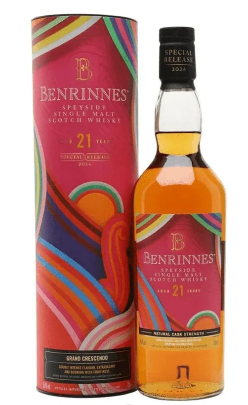 Benrinnes 21 Year Old Natural Cask Strength Single Malt Scotch Whisky | 700ML - Whiskey