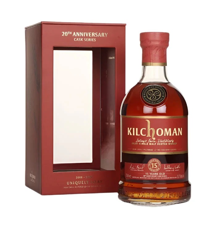 Kilchoman 15 Year Old Sherry Cask Matured 20th Anniversary Series Single Malt Scotch Whisky | 700ML - Whiskey