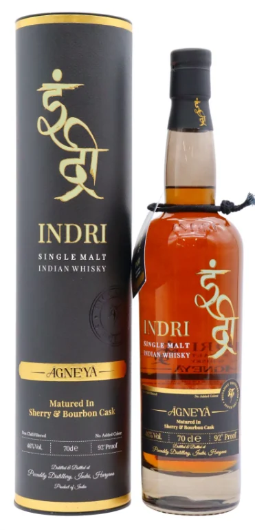 Indri Agneya Indian Single Malt Whisky | 700ML - Whiskey