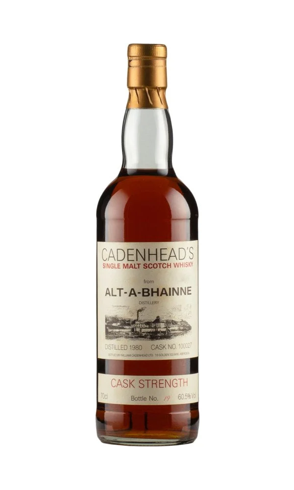 Allt A Bhainne Cask Strength Cadenheads 1980 Single Malt Scotch Whisky | 700ML - Whiskey