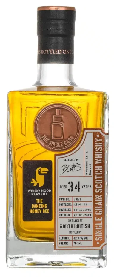 North British 34 Year Old The Single Cask 1989 Cask #89171 Single Grain Scotch Whisky | 700ML - Whiskey