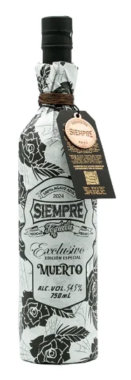 Siempre Muerto Blanco White Label High Proof Exclusive Edition Tequila
