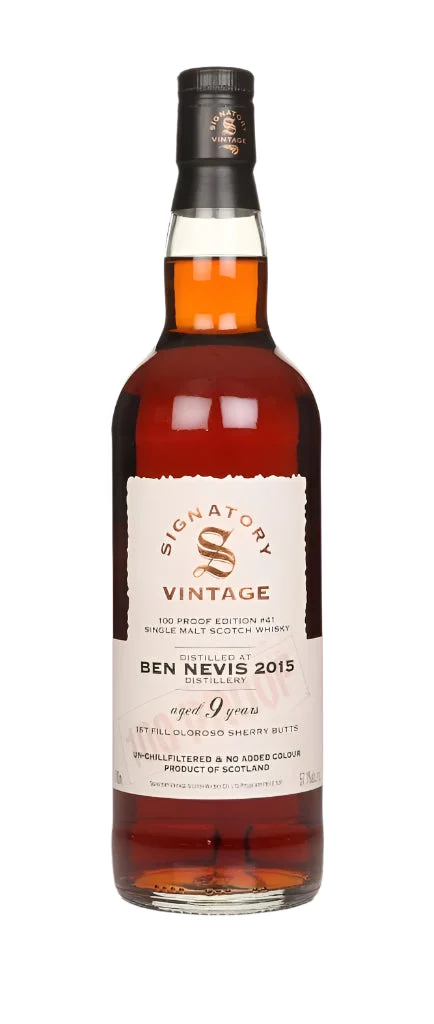 Ben Nevis 9 Year Old 2015 - 100 Proof Edition #41 (Signatory) Single Malt Scotch Whisky | 700ML
