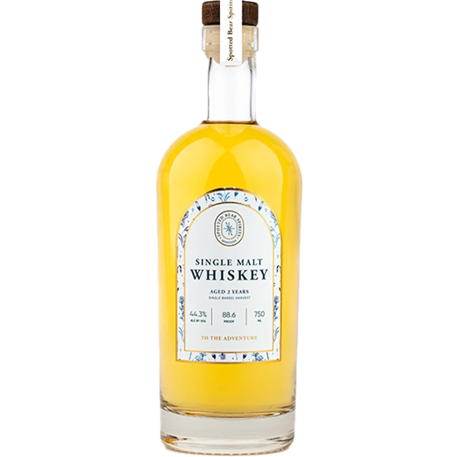 Spotted Bear Spirits 2 Year Old Single Malt Whiskey