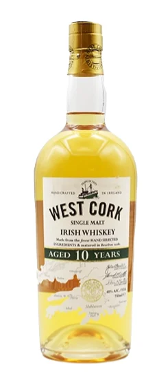 West Cork 10 Year Old Single Malt Irish Whiskey
