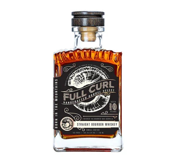 Full Curl Small Batch 10 Year Old Straight Bourbon Whiskey