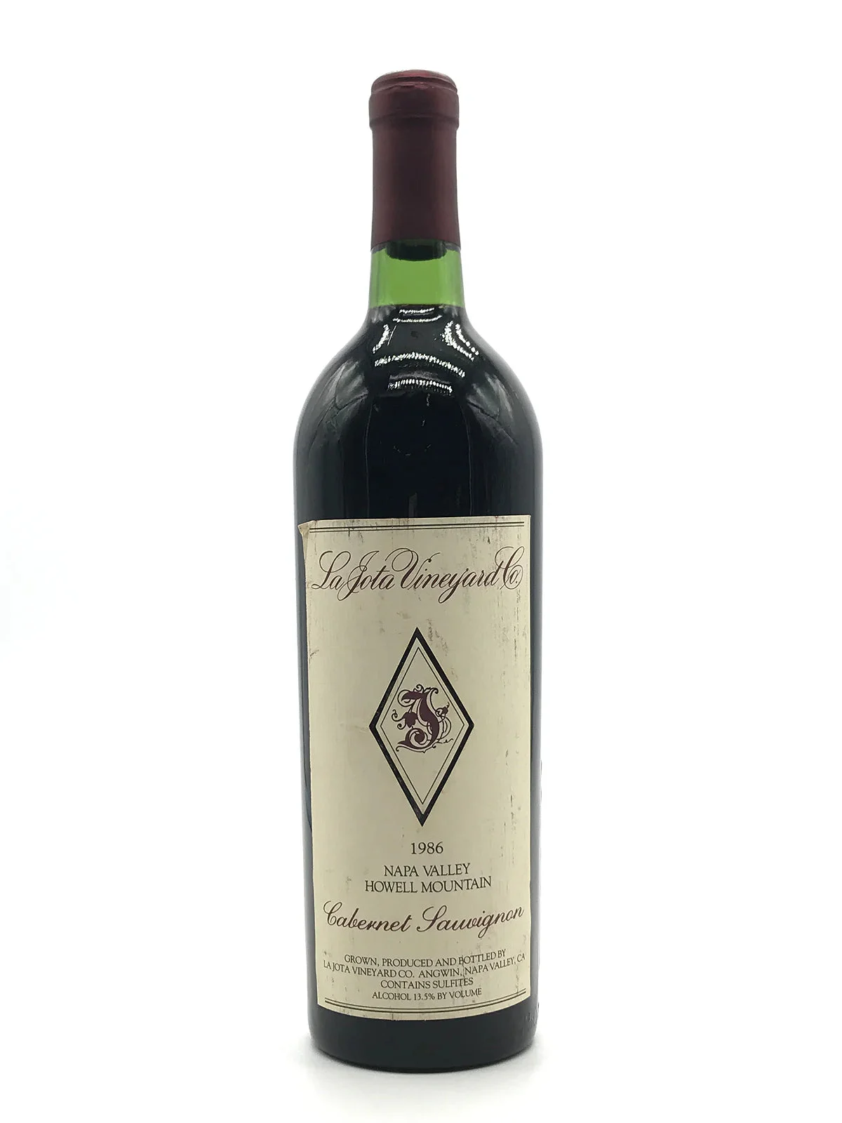 1986 | La Jota Vineyards | Cabernet Sauvignon - Wine