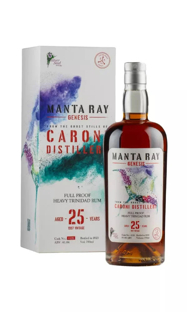 Caroni 25 Year Old Manta Ray Genesis Silver Seal 1997 Rum | 700ML