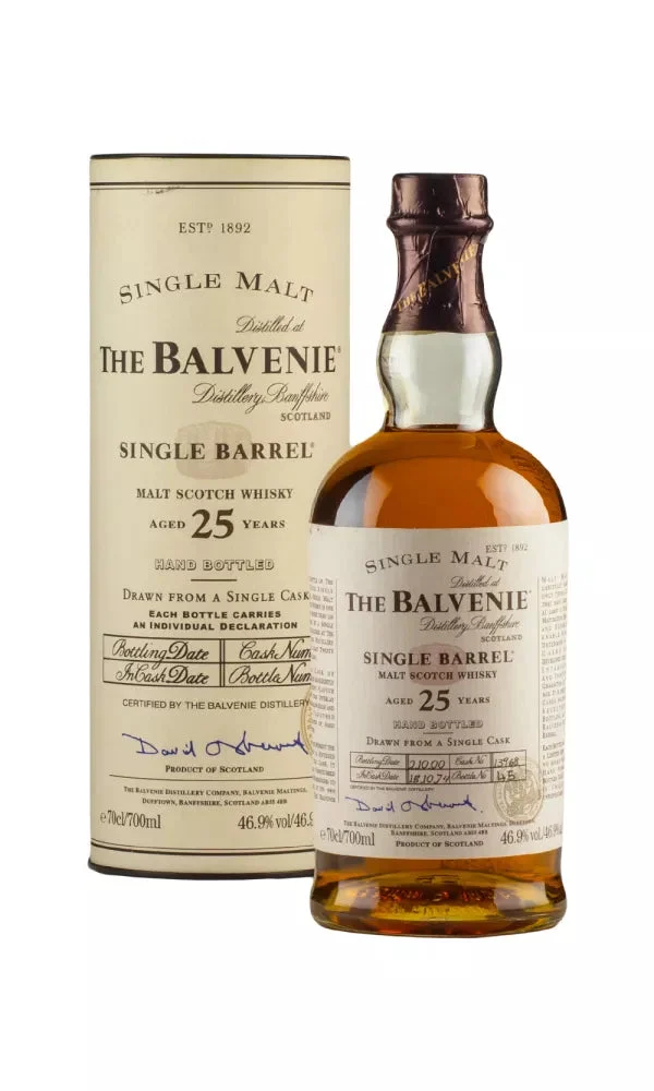 Balvenie 25 Year Old Single Barrel #13968 1974 Single Malt Scotch Whisky | 700ML - Whiskey