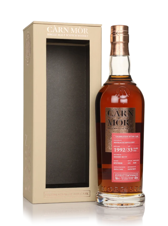 Benriach 33 Year Old 1992 - Celebration of the Cask (Càrn Mòr) Single Malt Scotch Whisky | 700ML