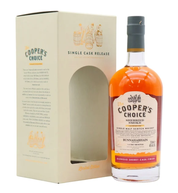 Bunnahabhain Cooper's Choice - Sherried Smoke Single Cask #0322 Single Malt Scotch Whisky | 700ML