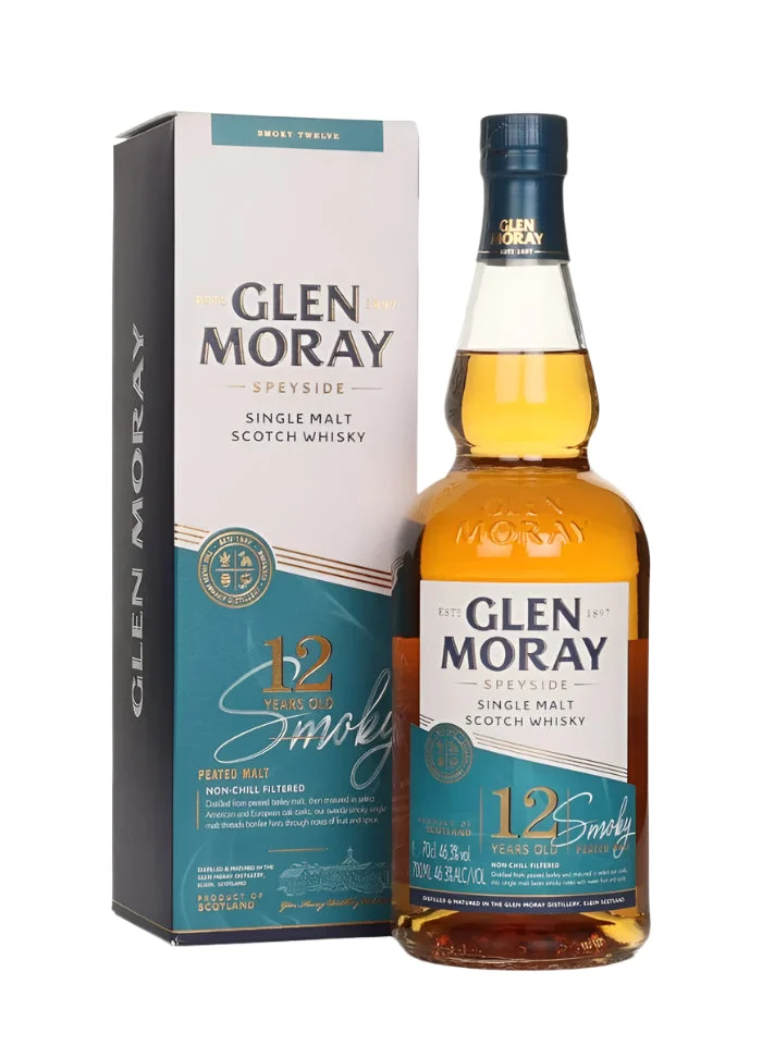 Glen Moray | Smoky 12 Year Old | Single Malt Scotch Whisky | 700ML - Whiskey