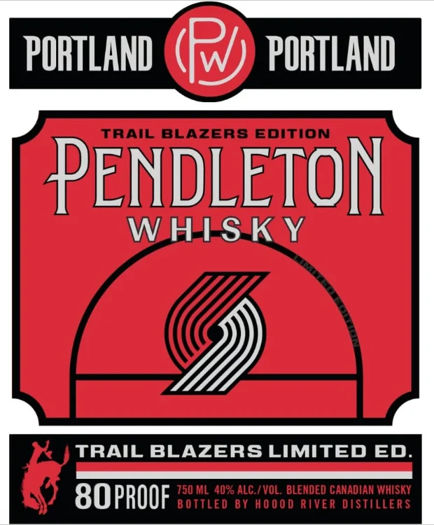 Pendleton Portland Trail Blazers Limited Edition Whisky - Whiskey