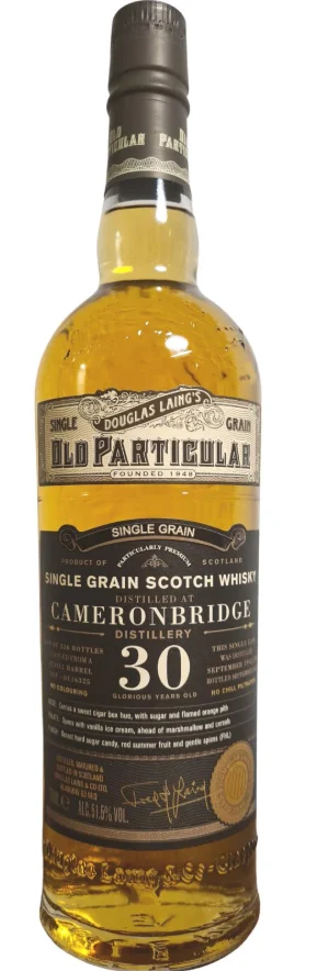 Old Particular Cameronbridge 30 Year Old 1992 Cask #16325 Single Grain Scotch Whisky | 700ML - Whiskey