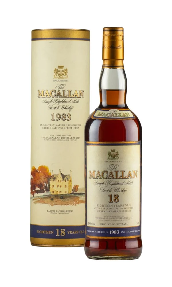 Macallan 18 Year Old 1983 Single Highland Malt Scotch Whisky - Whiskey