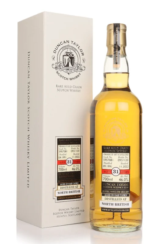 North British 31 Year Old 1991 Cask #5957081 Rare Auld Duncan Taylor Grain Scotch Whisky | 700ML - Whiskey