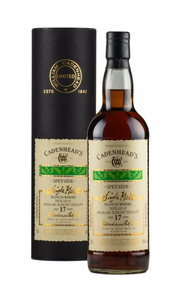 Macallan 17 Year Old Cadenheads 1987 Single Malt Scotch Whisky | 700ML - Whiskey