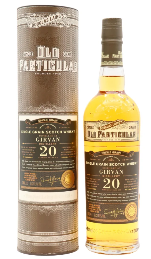 Girvan Old Particular Single Cask #16964 20 Year Old · 2002 Vintage Single Grain Scotch Whisky | 700ML - Whiskey