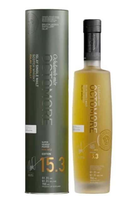 Bruichladdich Octomore Super Heavily Peated 307.2 PPM Edition 15.3 Islay Single Malt Scotch Whisky - Whiskey
