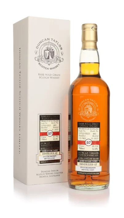 Invergordon 57 Year Old 1965 Cask #DT5215523 Rare Auld Duncan Taylor Grain Scotch Whisky | 700ML - Whiskey