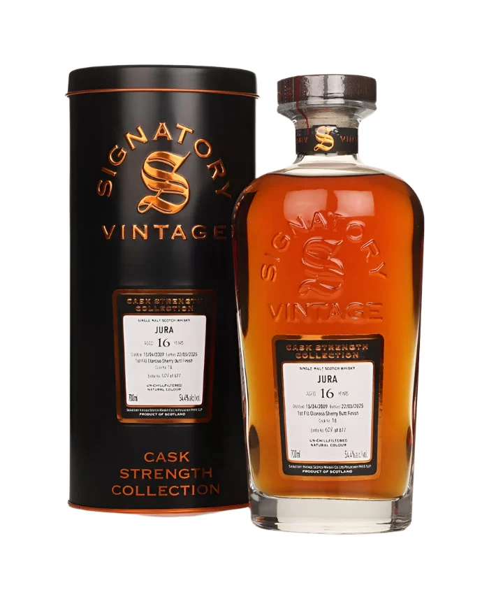 Jura 16 Year Old 2009 Cask #16 - Cask Strength Collection (Signatory) Single Malt Scotch Whisky | 700ML