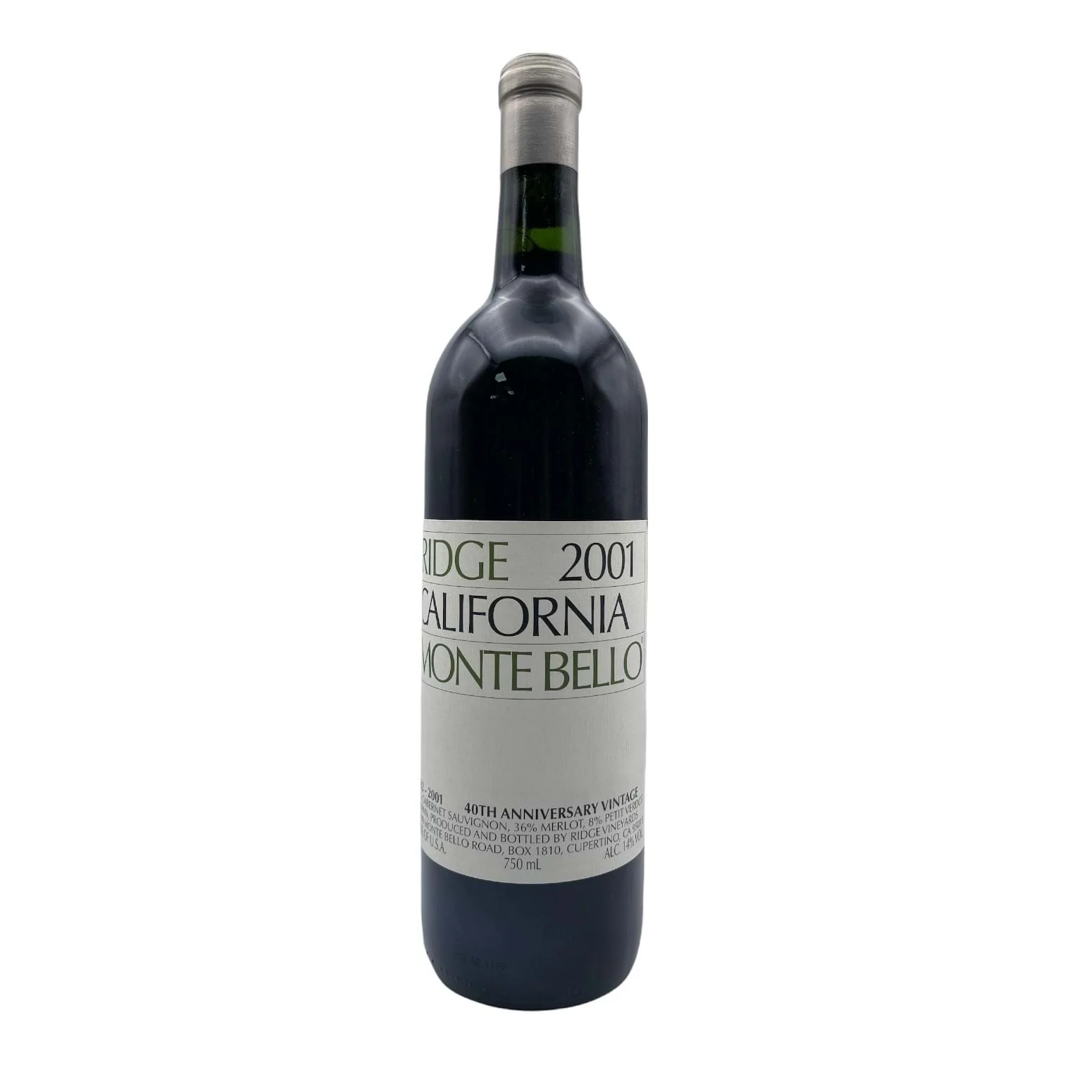 2001 | Ridge Vineyards | Monte Bello - Wine