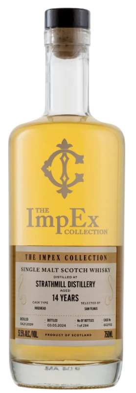The Impex Collection Strathmill Distillery 14 Year Old Single Malt Scotch Whisky - Whiskey