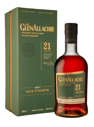 Glenallachie Cask Strength Batch #5 Speyside 21 Year Old Single Malt Scotch Whisky | 700ML - Whiskey