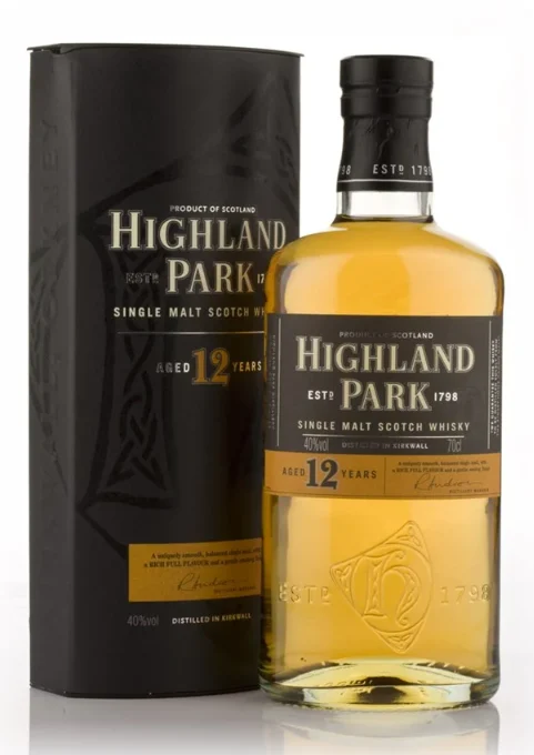 Highland Park 12 Year Old Pre 2017 Single Malt Scotch Whisky | 700ML - Whiskey