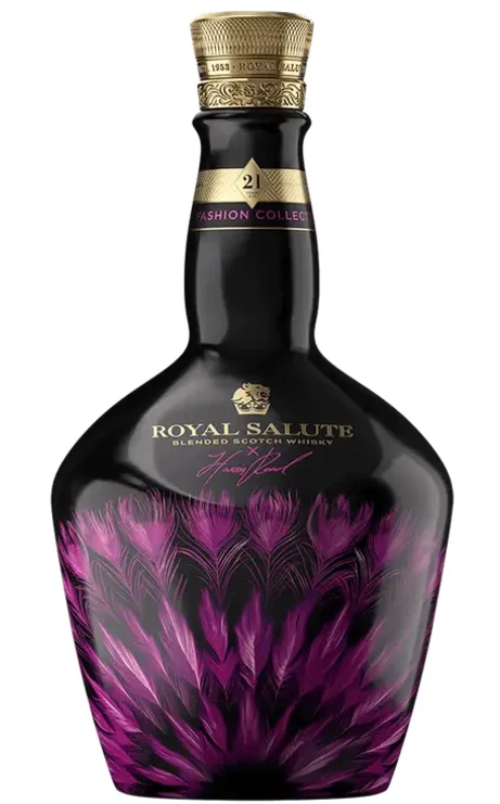 Chivas Brothers Royal Salute X Harris Reed Limited Fashion Edition Purple Bottle 21 Year Old Blended Scotch Whisky | 700ML - Whiskey