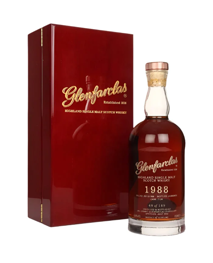 Glenfarclas 33 Year Old 1988 Cask #7124 Single Malt Scotch Whisky | 700ML - Whiskey