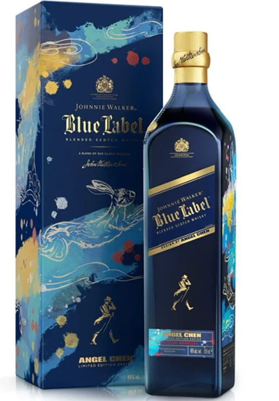 Johnnie Walker Blue Label X Rahul Mishra Limited Edition Blended Scotch Whisky - Whiskey